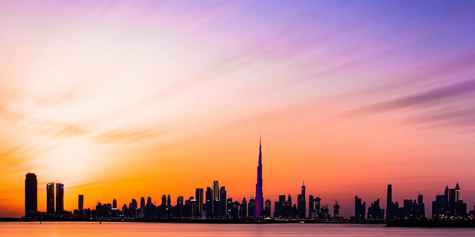 Dubai Building Silhouette